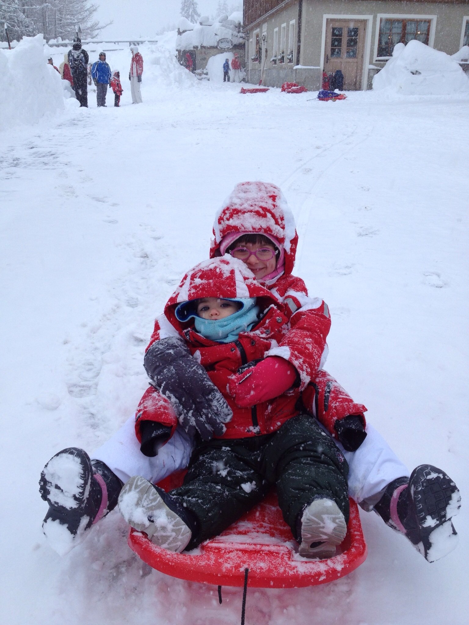 Sleddog in Valtellina con bambini Arnoga in Valtellina