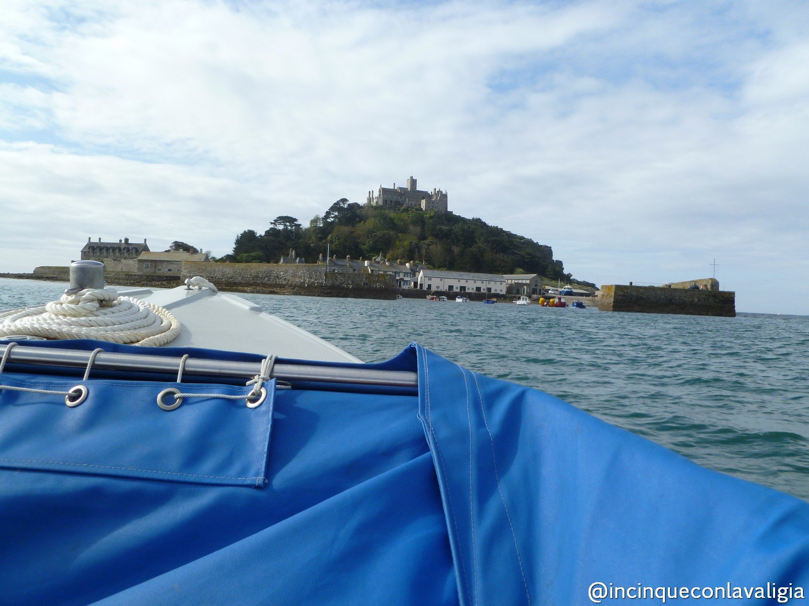 In barca verso St Michael's Mount in Cornovaglia In barca verso St Michael's Mount Cornovaglia