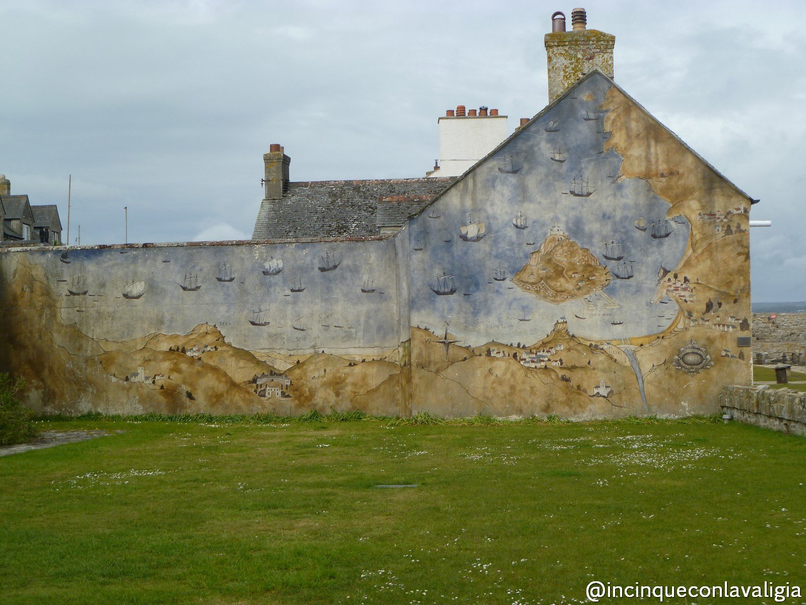 St Michael's Mount Cornovaglia on the road l'isola tidale St Michael