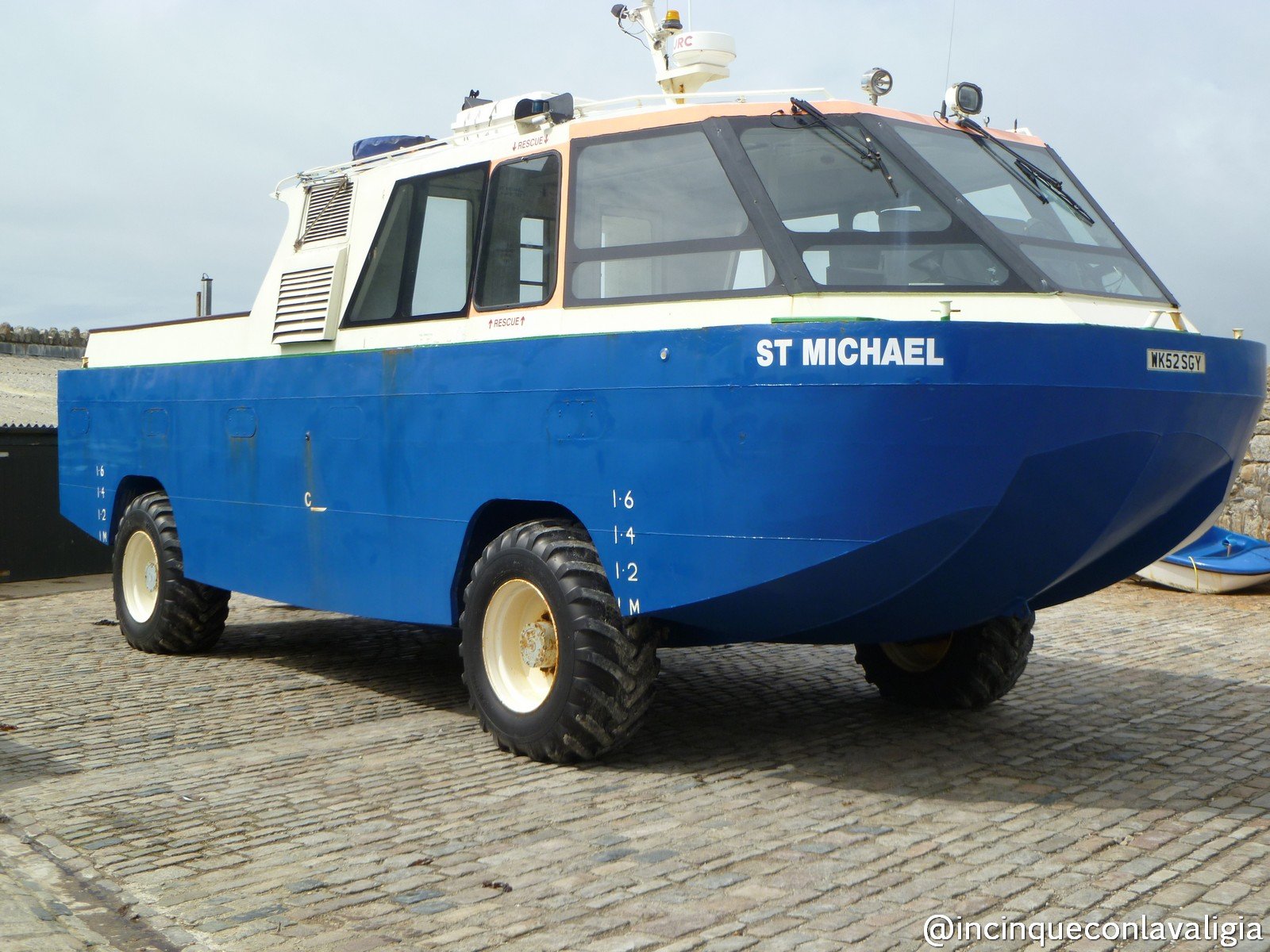 Barca con le ruote a St. Michael's Mount Barca con le ruote a St. Michael's Mount