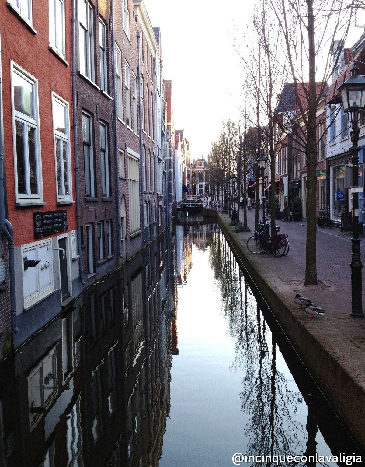 I canali di Delft Olanda i canali di Delft