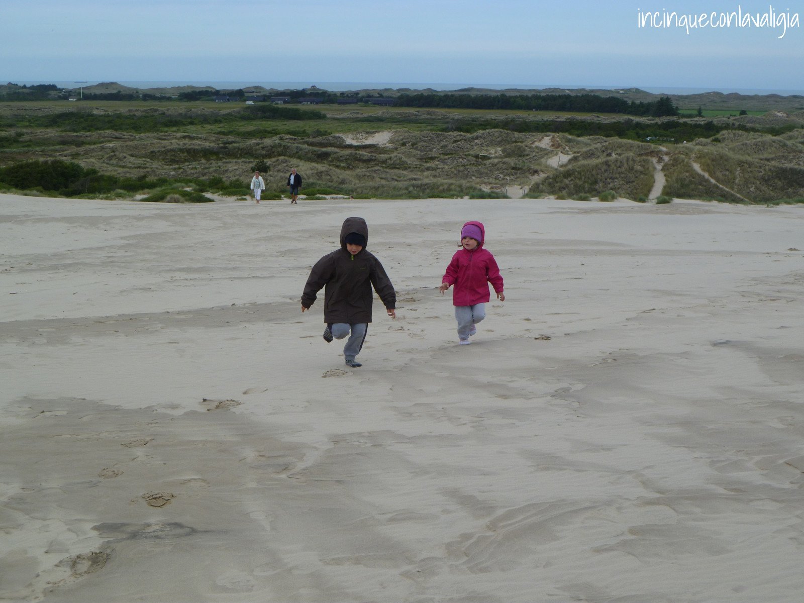 Correre sulle dune di sabbia in Danimarca Le dune di Råbjerg Mile