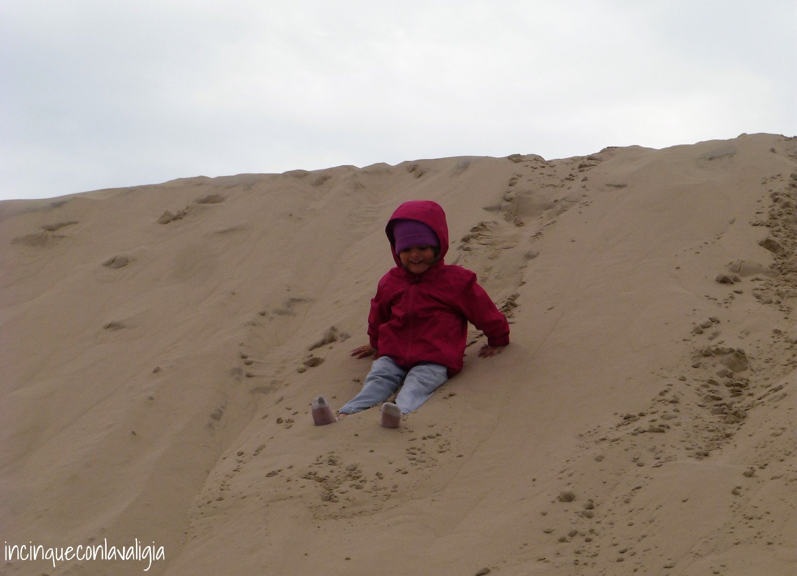 Le dune come uno scivolo gigante Le dune di Råbjerg Mile