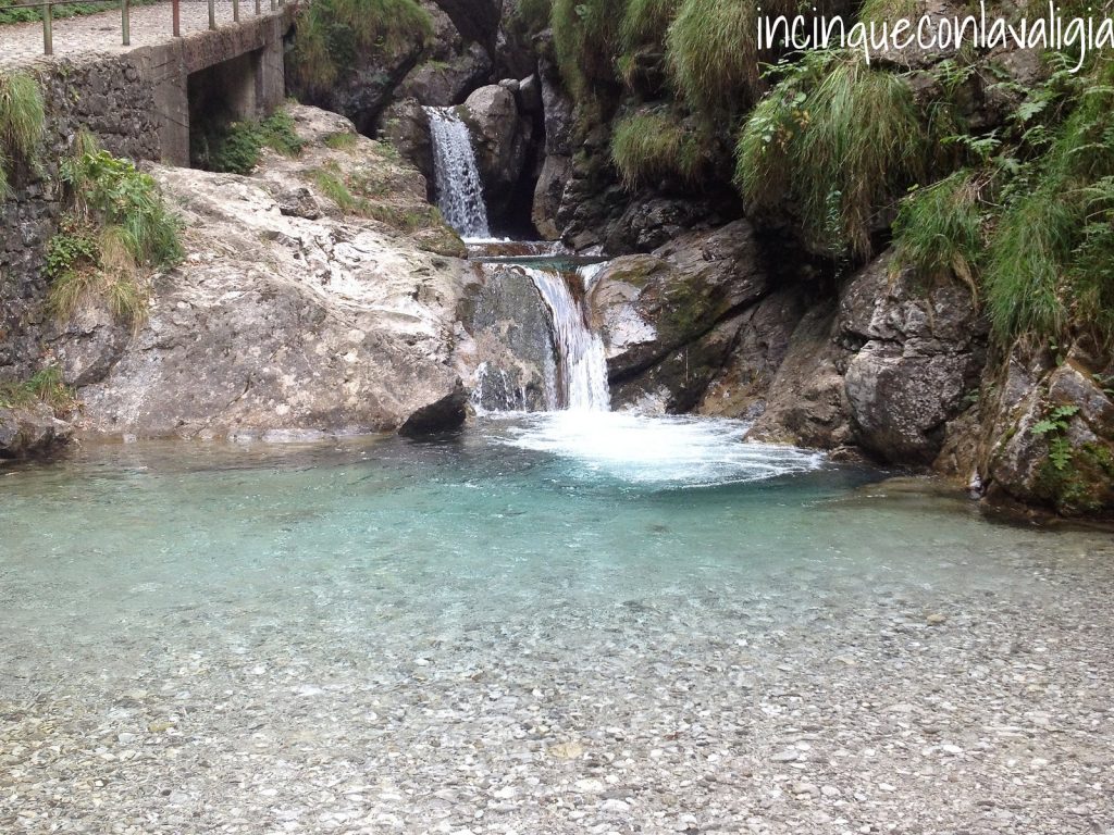 Val Vertova cascate Val Vertova con bambini