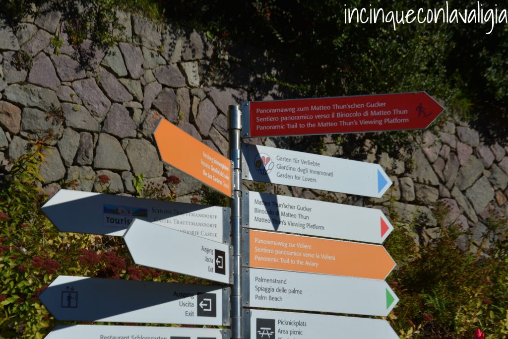 Percorsi all'interno del parco Merano con bambini