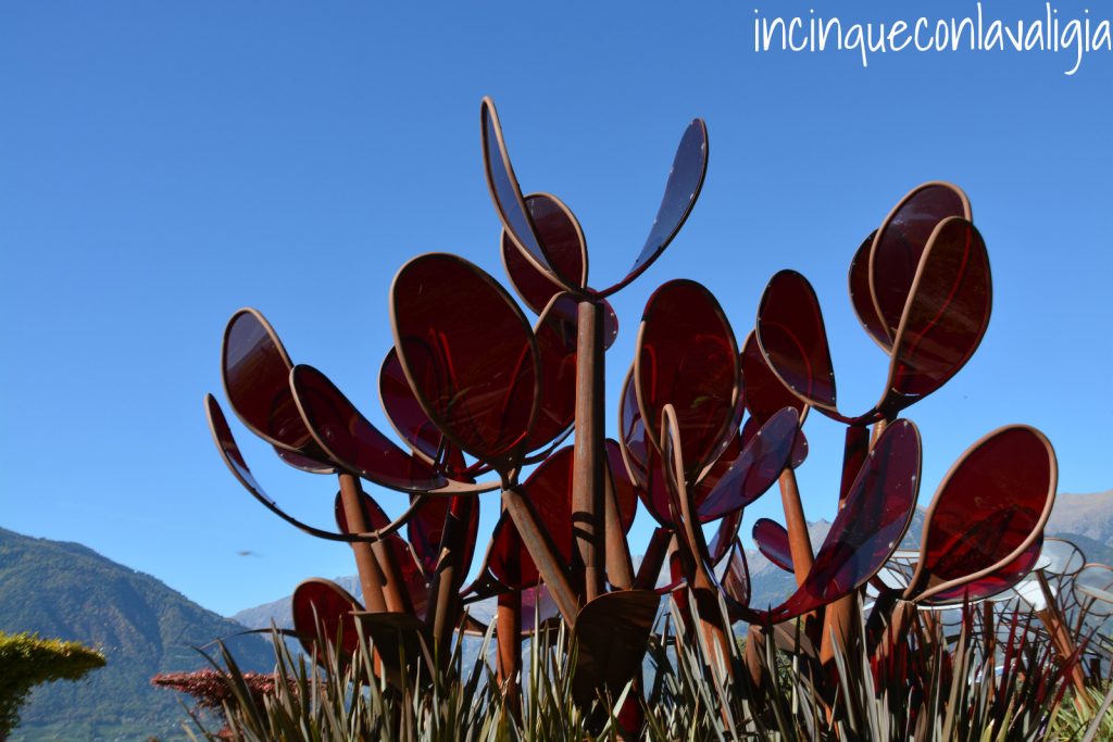 Installazioni all'interno del parco Giardini Trauttmansdorff