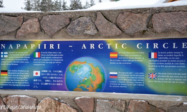 Il circolo polare artico a Rovaniemi Il vero Babbo Natale in Lapponia il Circolo polare Artico