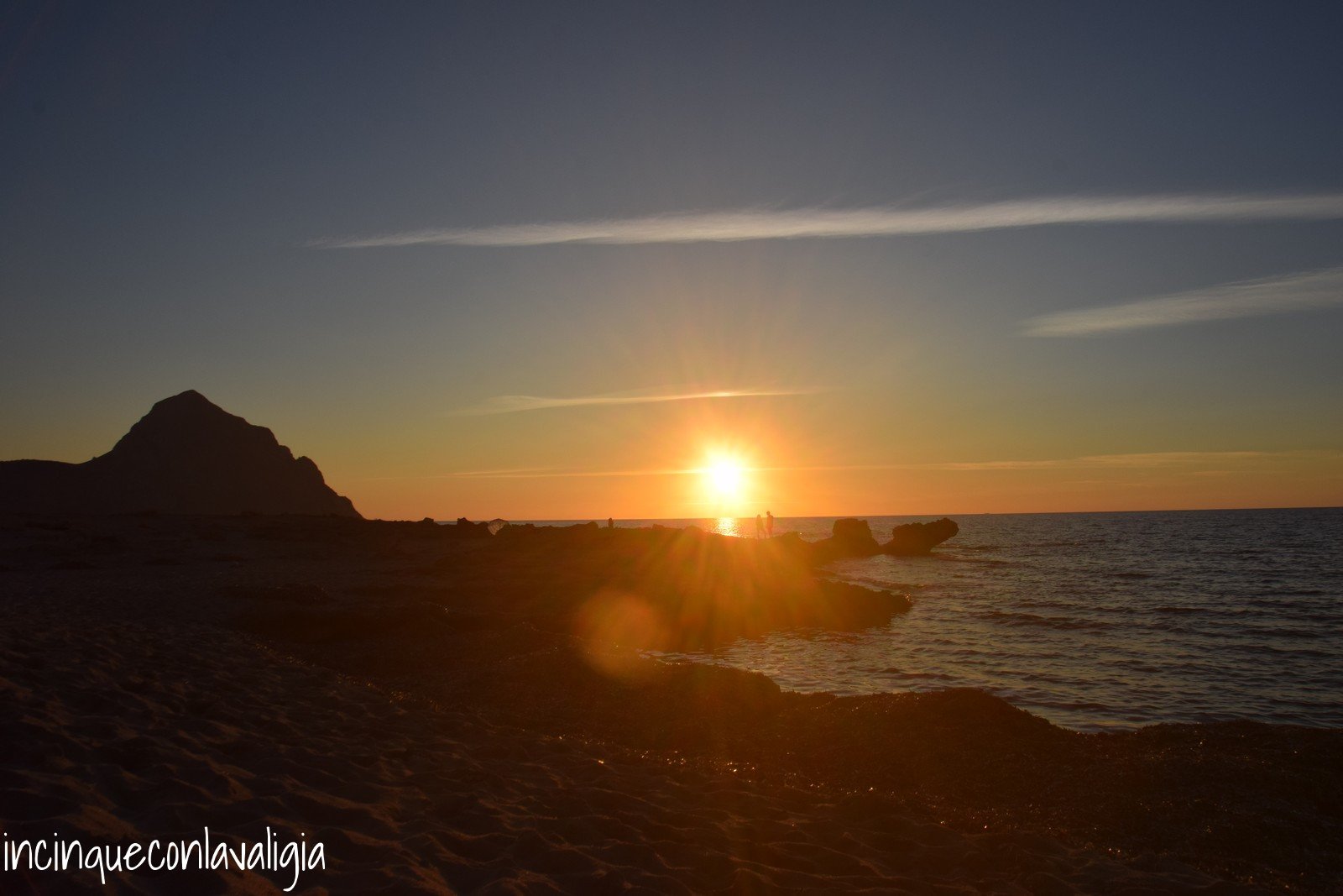 Tramonto sul golfo di Macari Tramonto Sicilia nord-occidentale