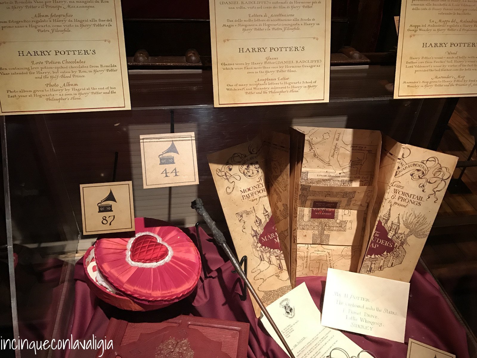 La mappa del malandrino Mostra di Harry Potter a Milano
