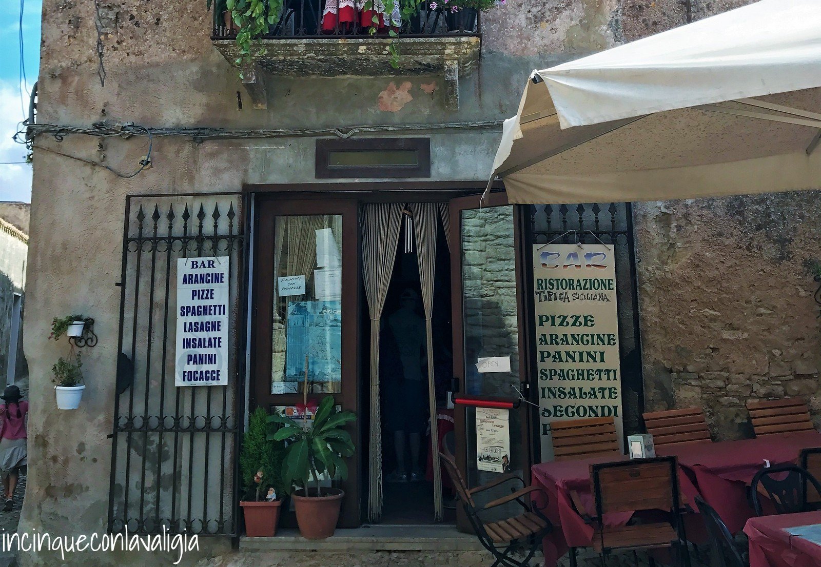 Botteghe a Erice Erice con bambini