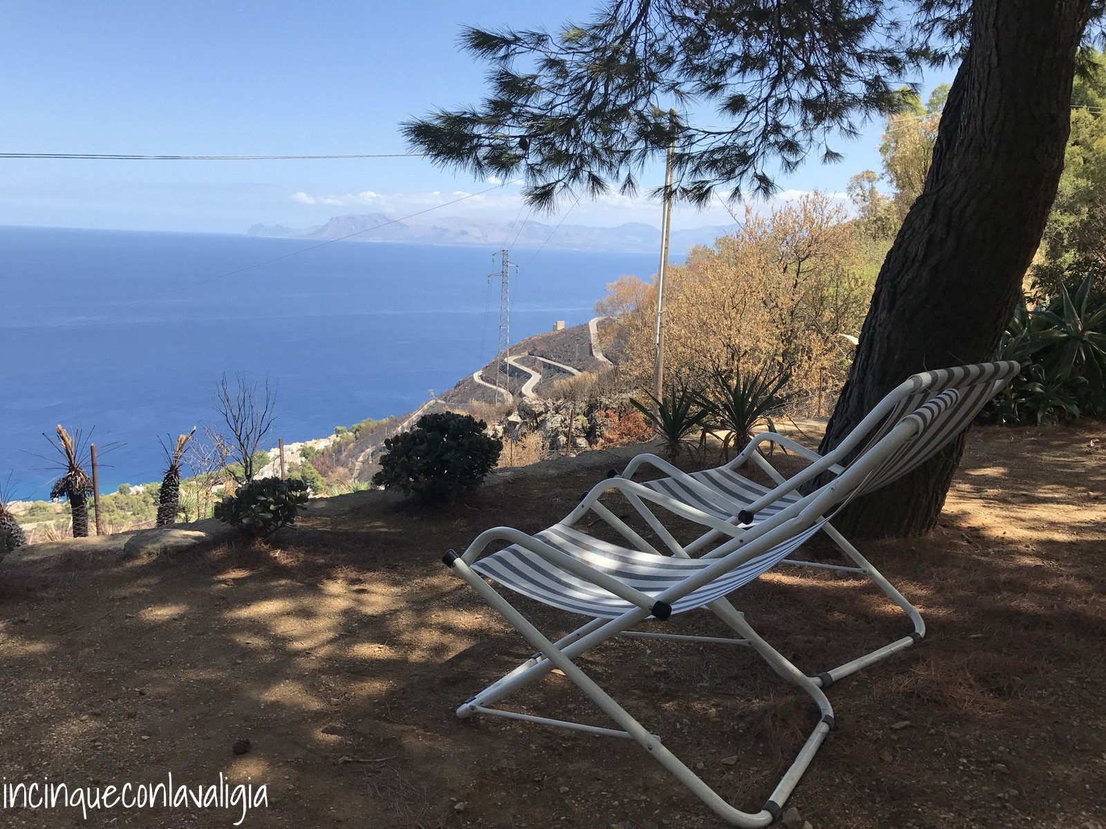 Vista dalle case dello zingaro Itinerario nella Sicilia nord-occidentale