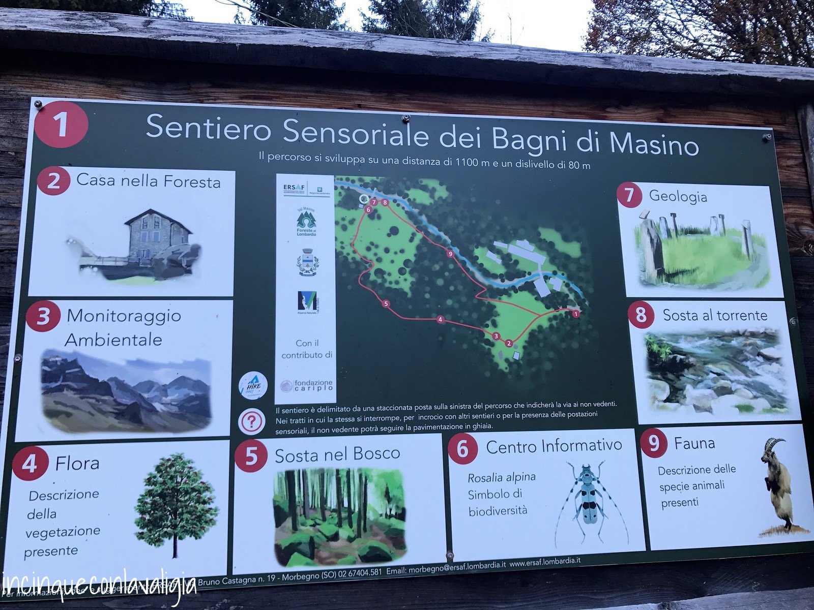 Sentiero sensoriale Bagni di Masino Sentiero sensoriale Bagni di Masino