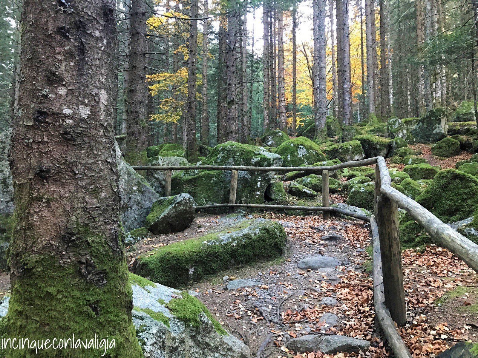 Sentiero Val Masino Autunno in Lombardia sentiero Val Masino