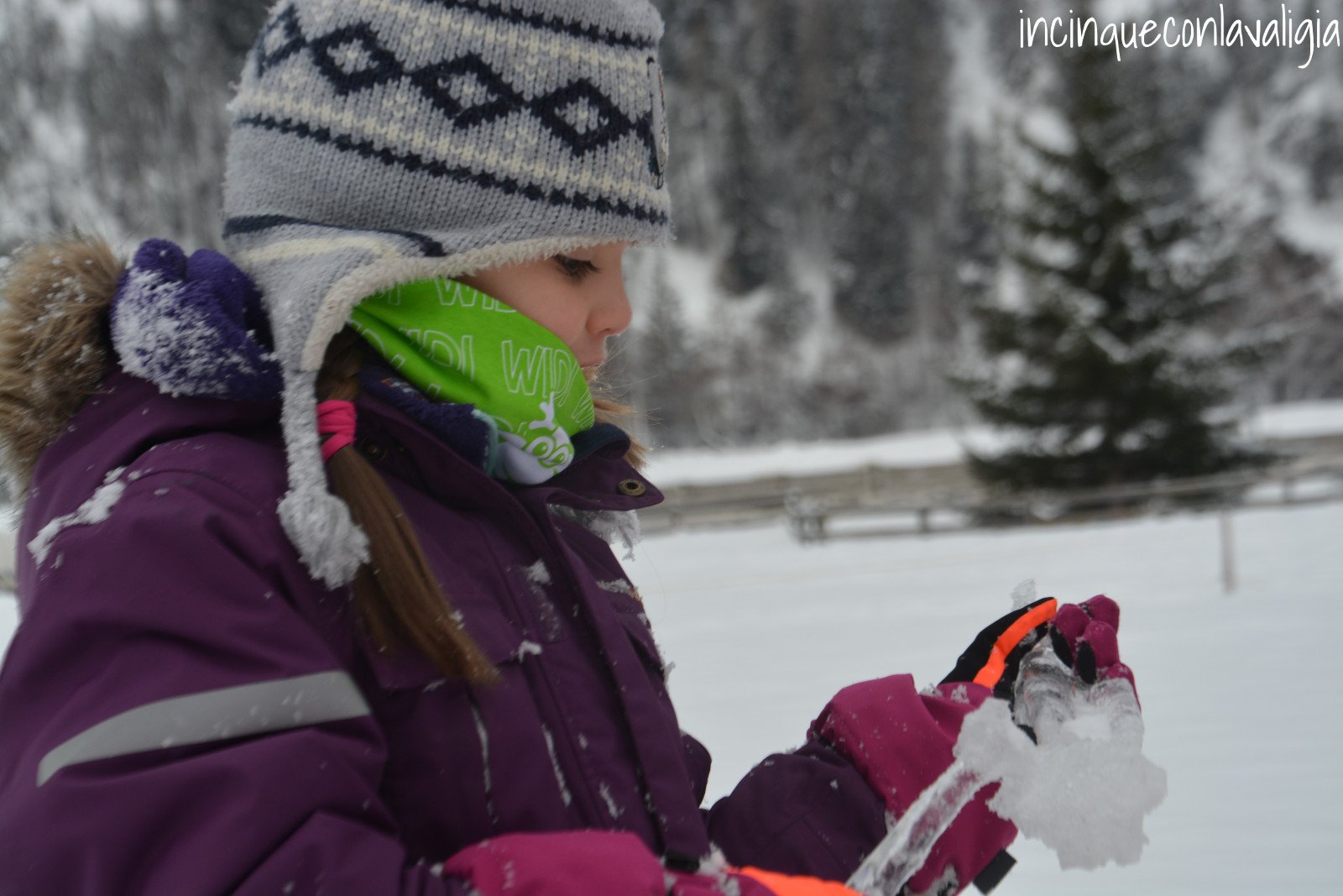 Tirolo Orientale in inverno con bambini Ghiaccio Ötztal