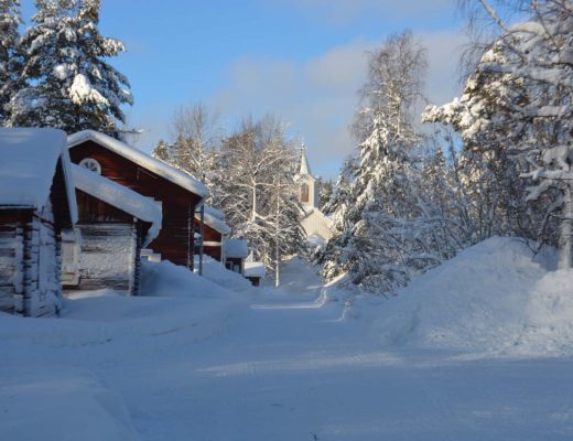 Lapponia svedese in inverno