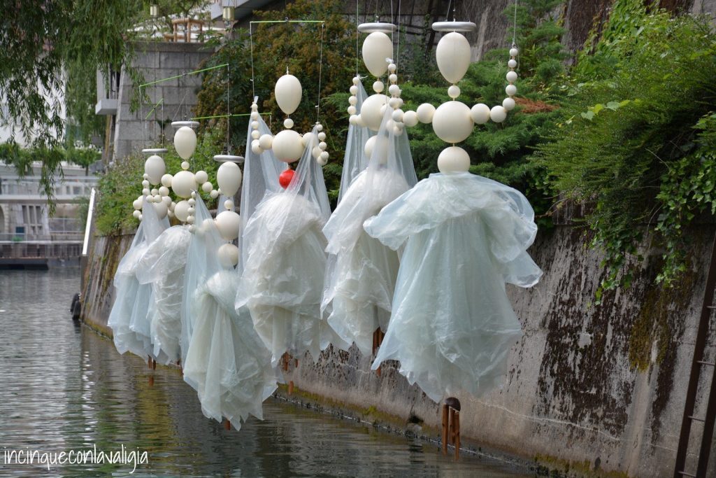 Navigazione lungo il fiume a Lubiana