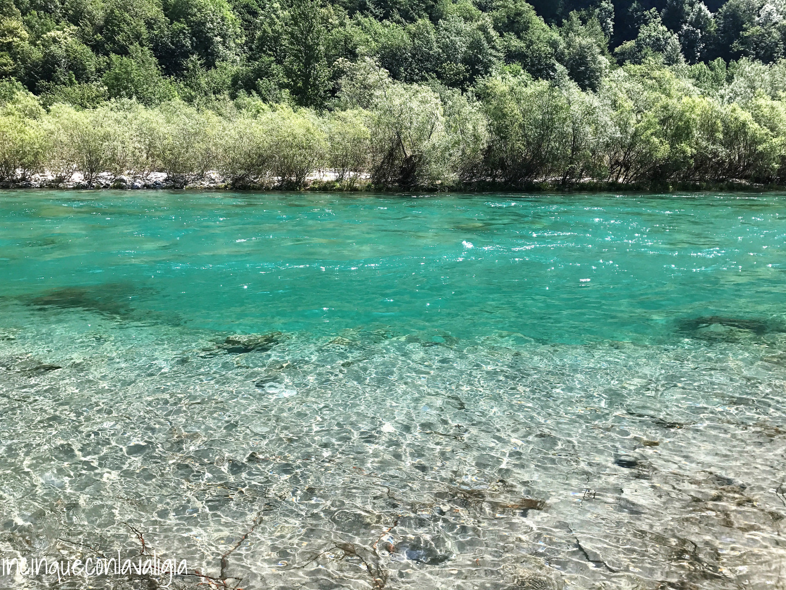 Tratto del fiume vicino a Cevio Fare il bagno in Vallemaggia