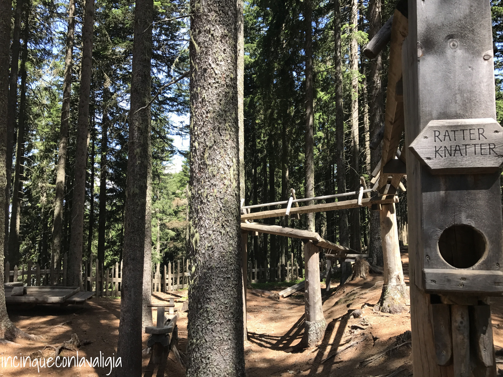 Struttura pista di biglie Pista di biglie nel bosco Kugelwald Tirolo