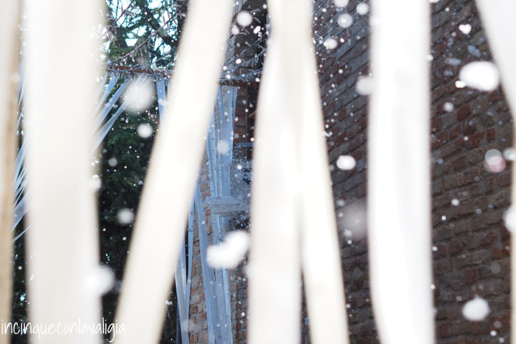 Spettacolo della neve a Gradara La neve finta a Gradara