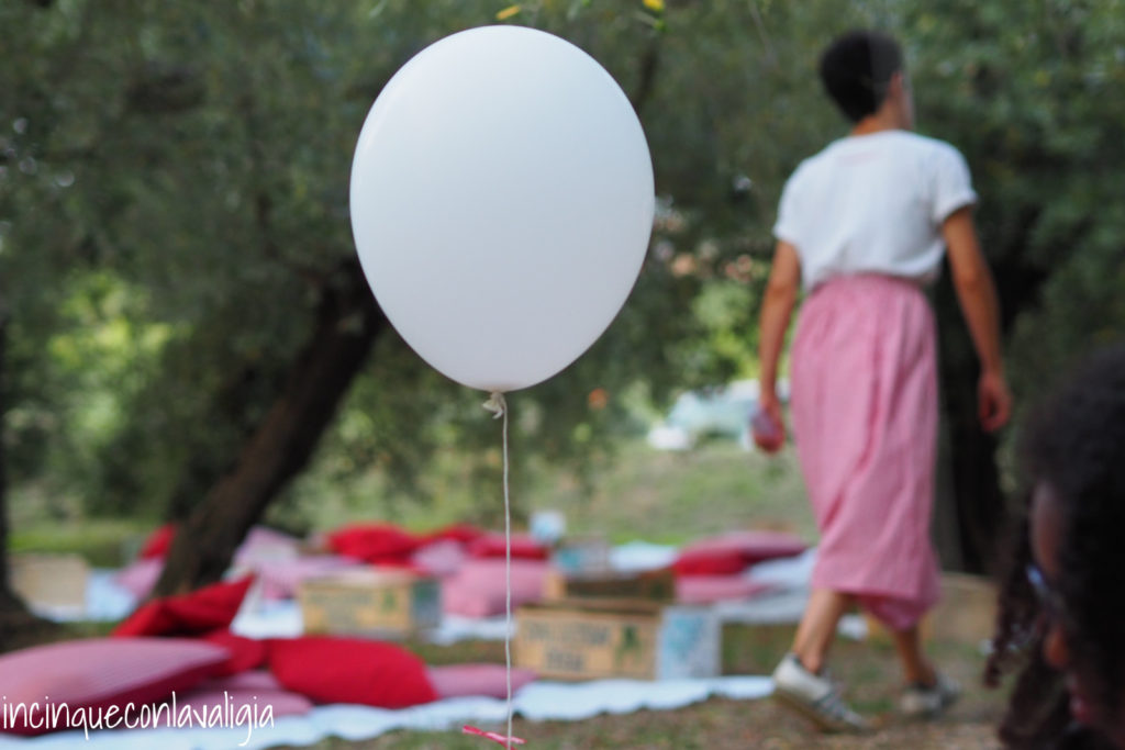 Palloncini a Scamporella Cestini con i palloncini