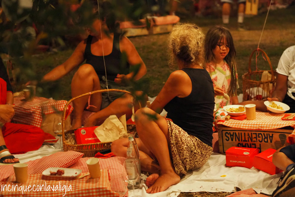 Picnic tra gli ulivi tra amici Picnic tra gli ulivi