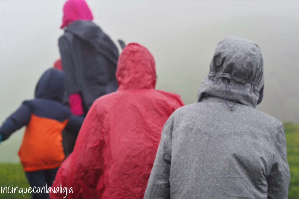 Escursione sotto la pioggia a Mykines Pioggia e nebbia a Mykines
