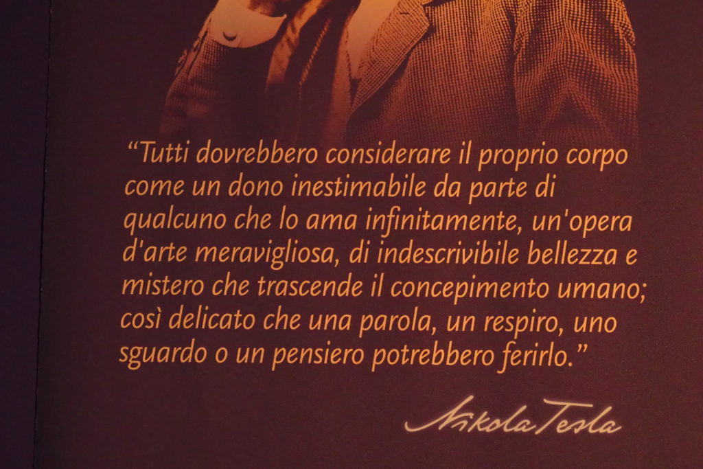 Frase di Tesla sul corpo umano
