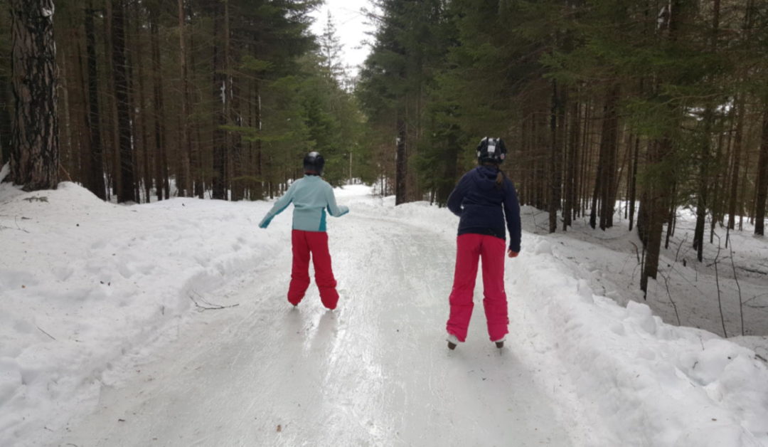 Pista di pattinaggio sul ghiaccio in Svizzera
