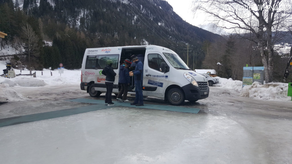 Navetta da Surava a Skateline Albula Navetta pista Albula Skateline
