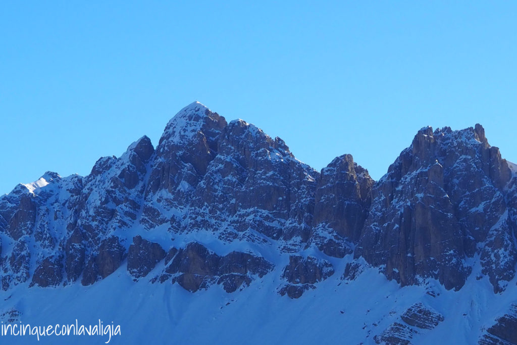 Dolomiti Plose in inverno Rifugio Rossalm in inverno - vista sulle Dolomiti