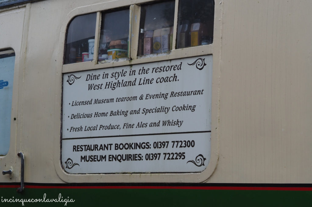 Carrozza ristorante a Glenfinnan Carrozza ristorante Glenfinnan