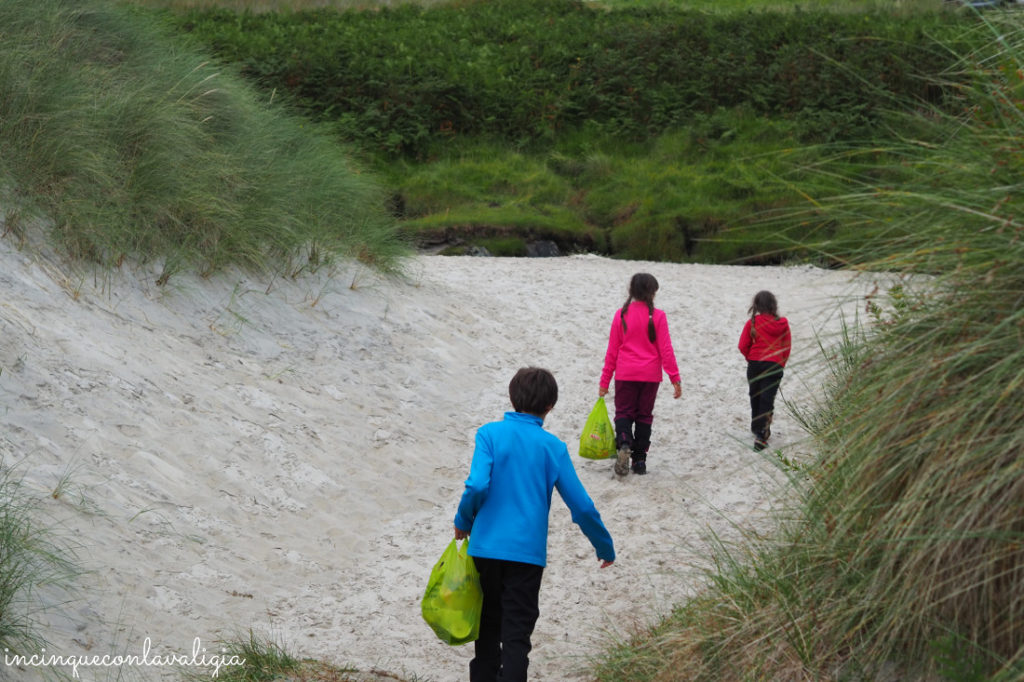 Spiagge nelle Highlands con bambini Picnic sulla spiaggia