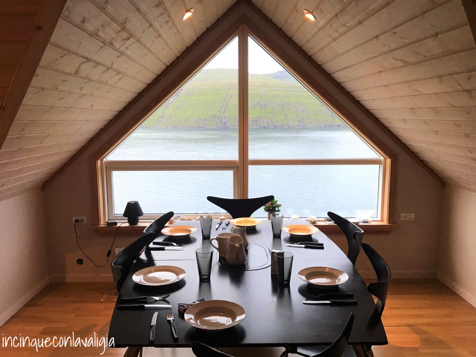 Casa con vista alle Isole Faroe Dove alloggiare alle Isole Faroe