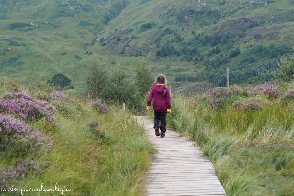 Wood Path passerella Glenfinnan Woodwalk per arrivare al point of view Glenfinnan