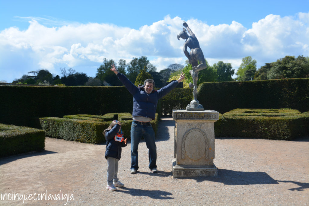 Centro del labirinto a Blenheim Palace Vittoria al labirinto
