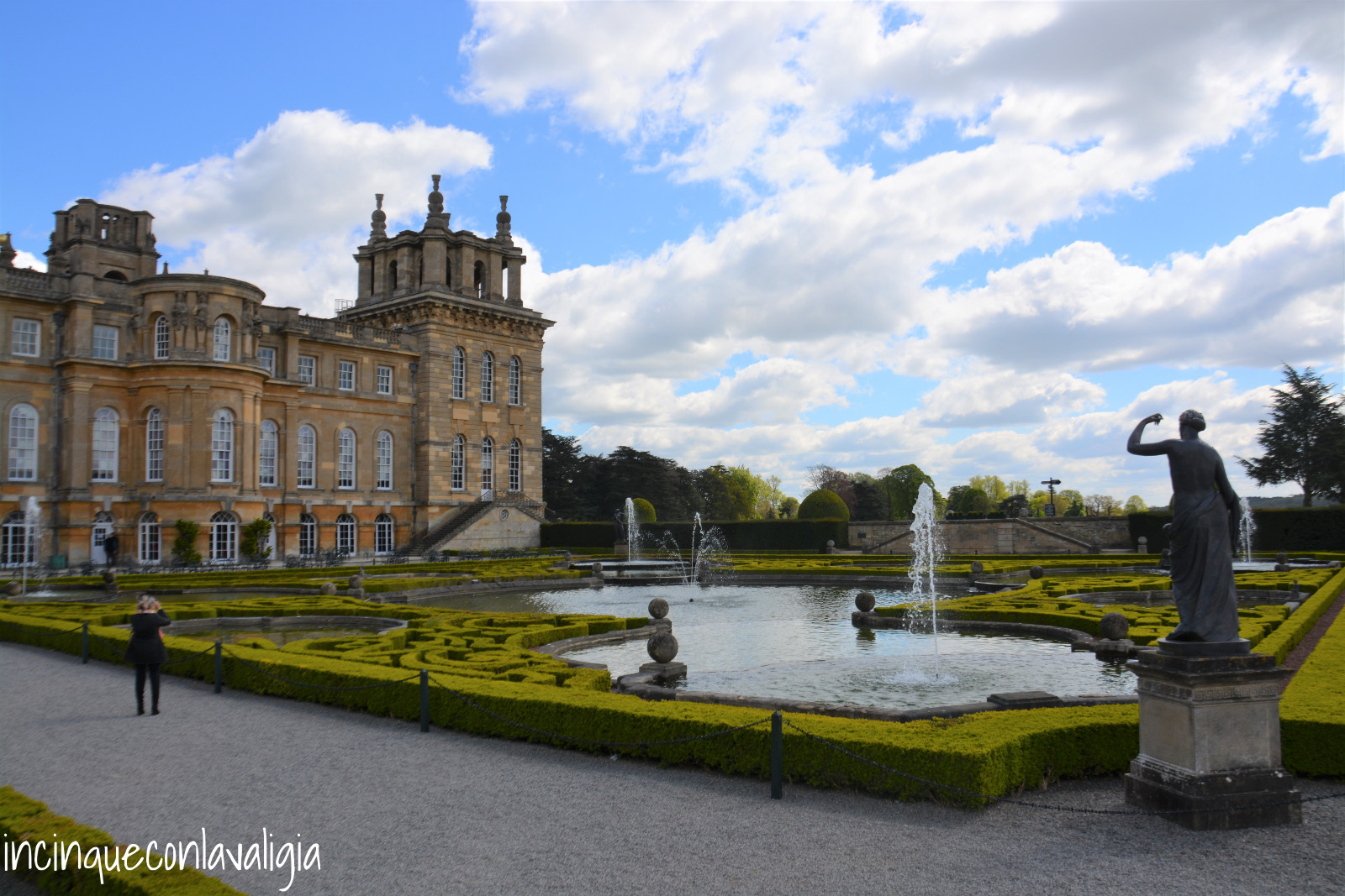 Fontane a Blenheim Palace Blenheim Palace palazzo e giardini