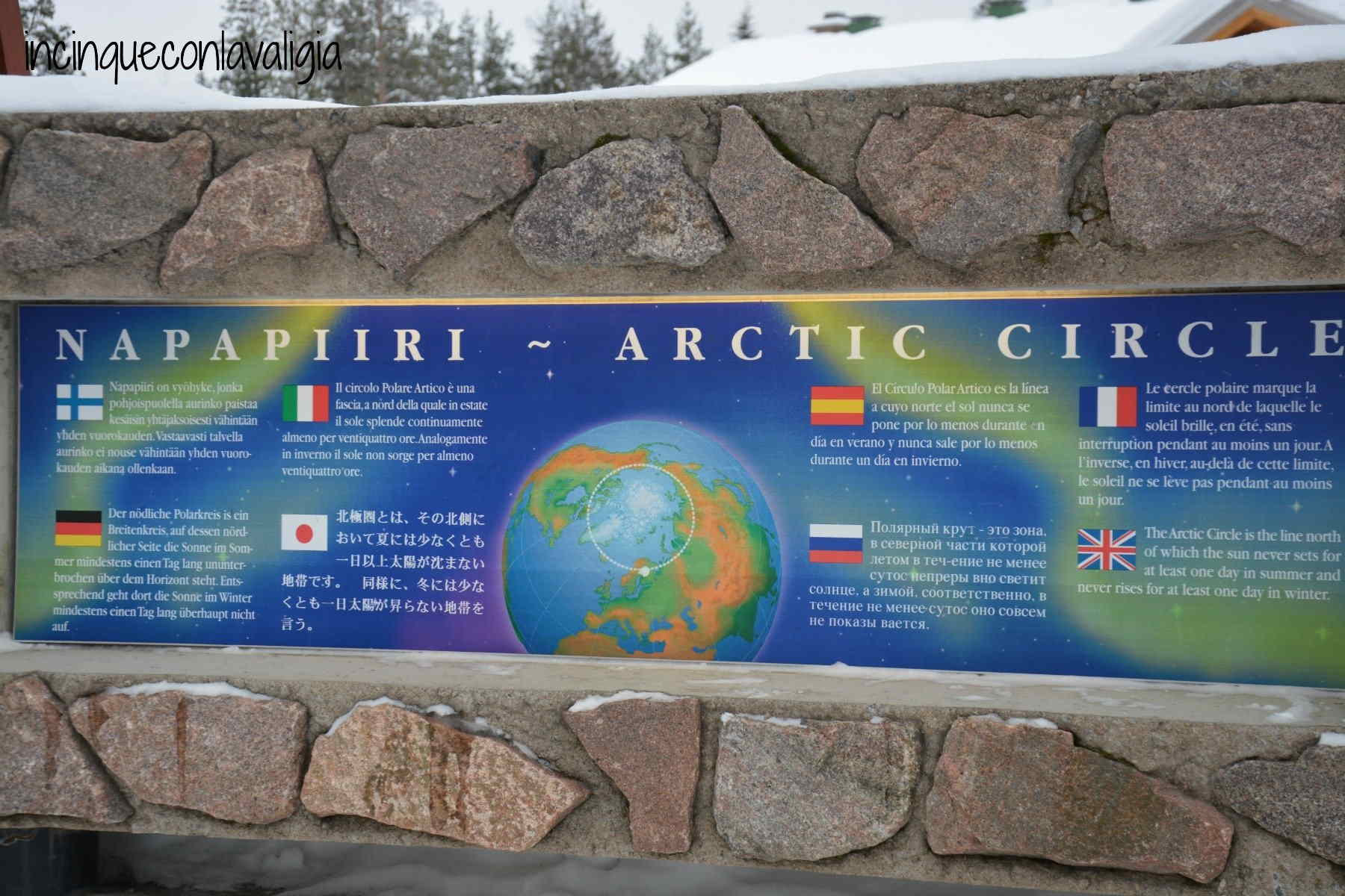 Lapponia con bambini - Circolo Polare artico a Rovaniemi Circolo polare artico a Rovaniemi