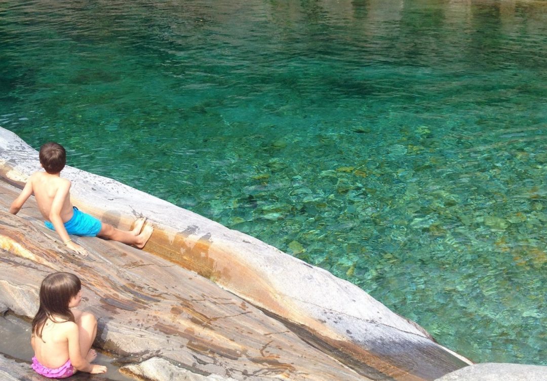 Valle Verzasca con bambini