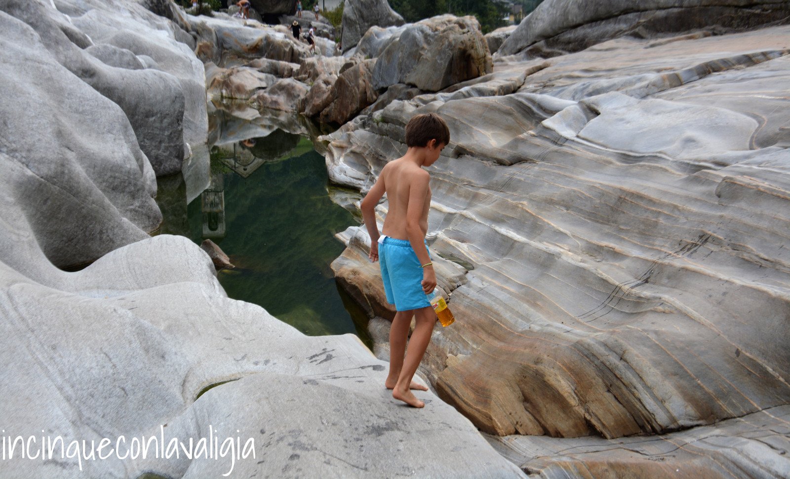Valle Verzasca con bambini