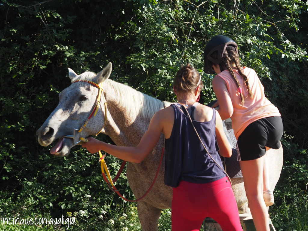 A cavallo in Val d'Orcia con bambini