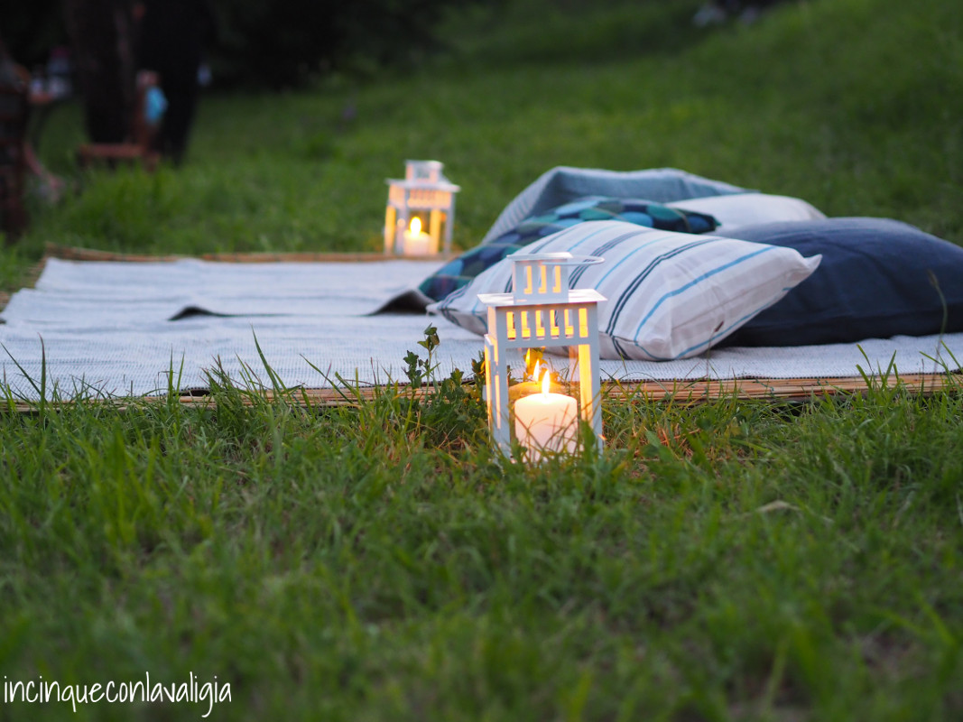 Atmosfera delle lanterne accese Cena atmosfera Pick & Sit