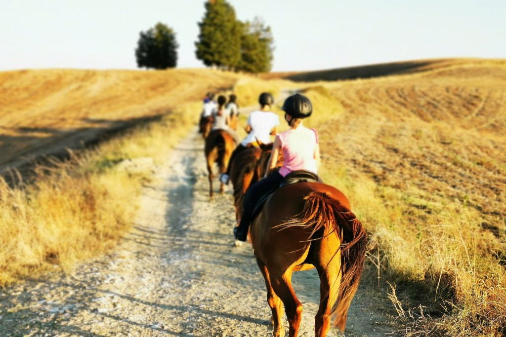Toscana a Cavallo con bambini