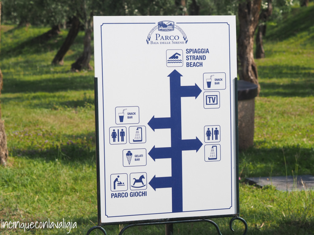 Servizi presenti al parco Parco baia delle Sirene