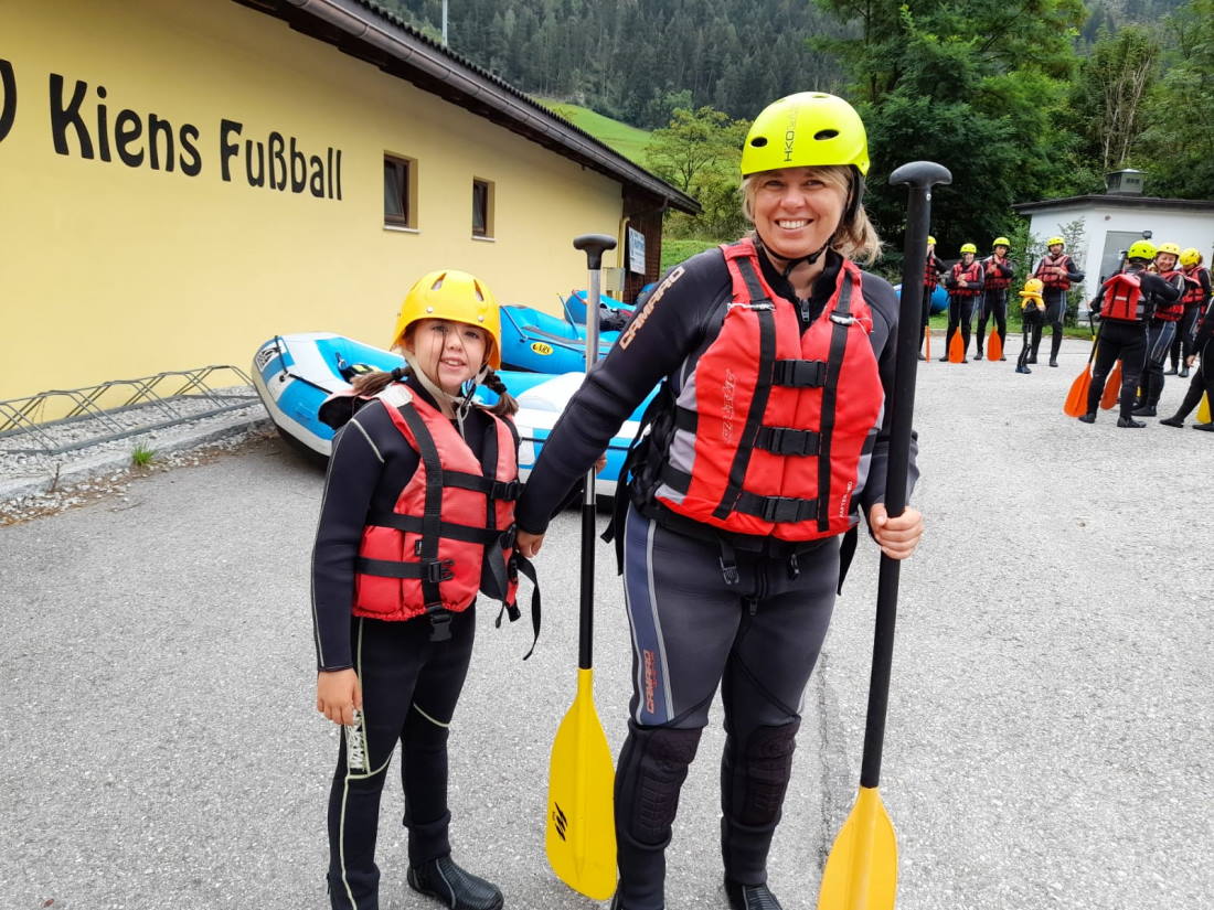 Rafting per famiglie San Sigismondo Rafting con bambini in Alto Adige