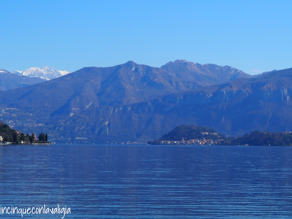 Paesaggio Lago di Como con Bellagio sullo sfondo