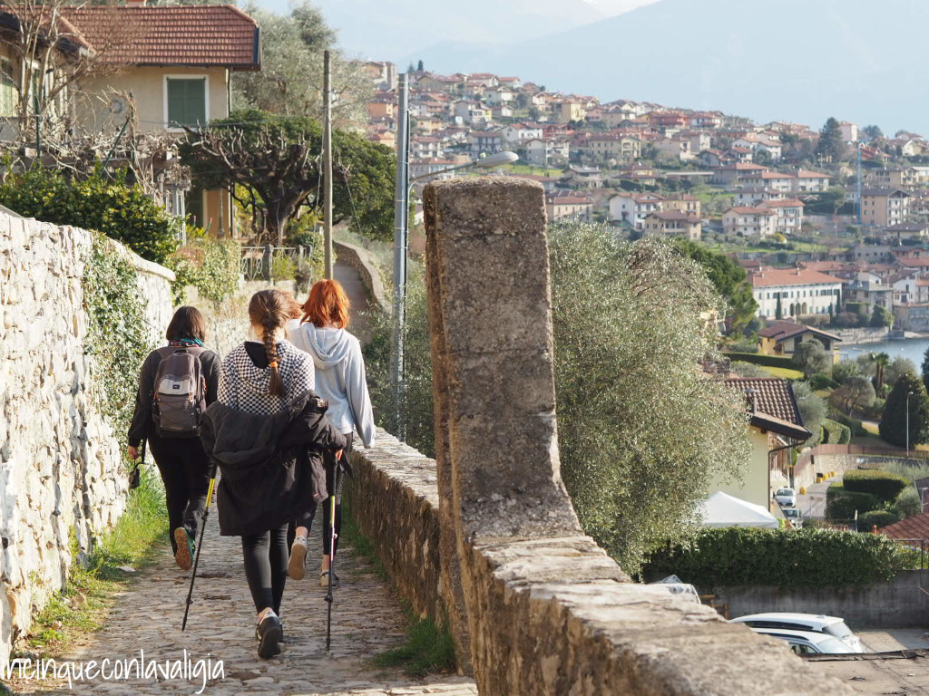 Tratto della Greenway dopo Colonno Sentiero della Greenway