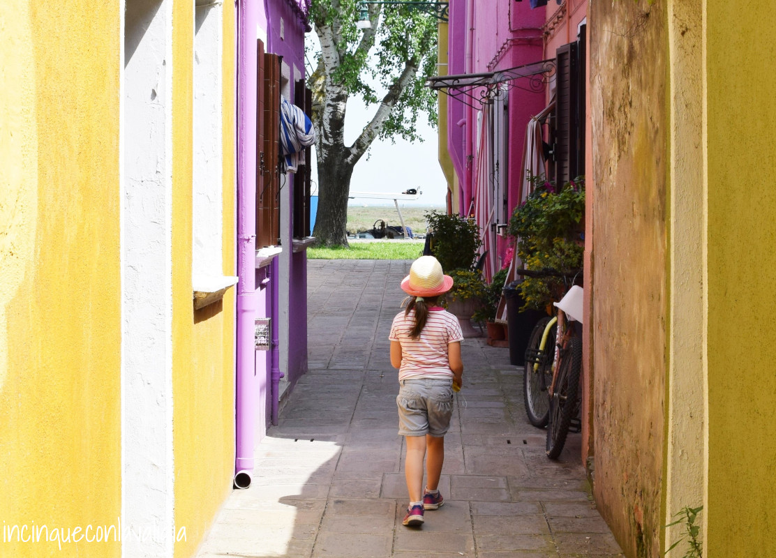 Burano con bambini