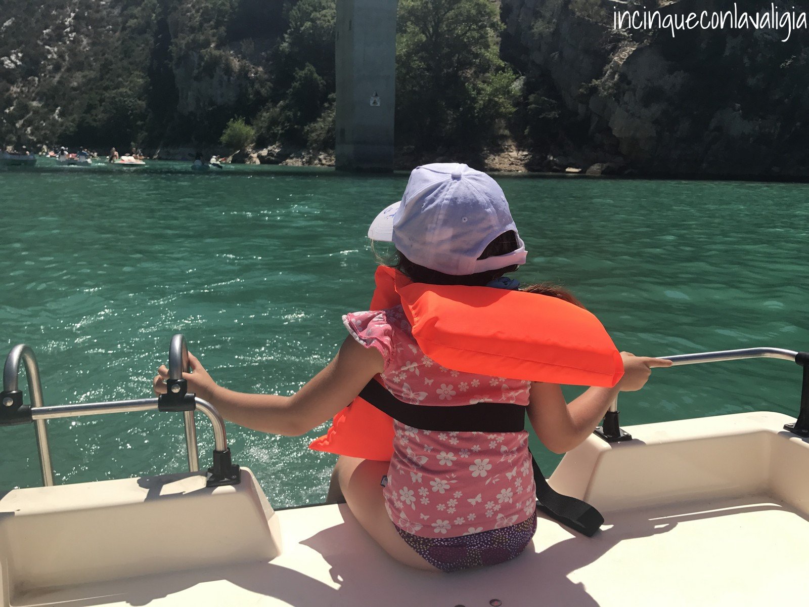 In pedalò sul Verdon Provenza con bambini Gole del Verdon