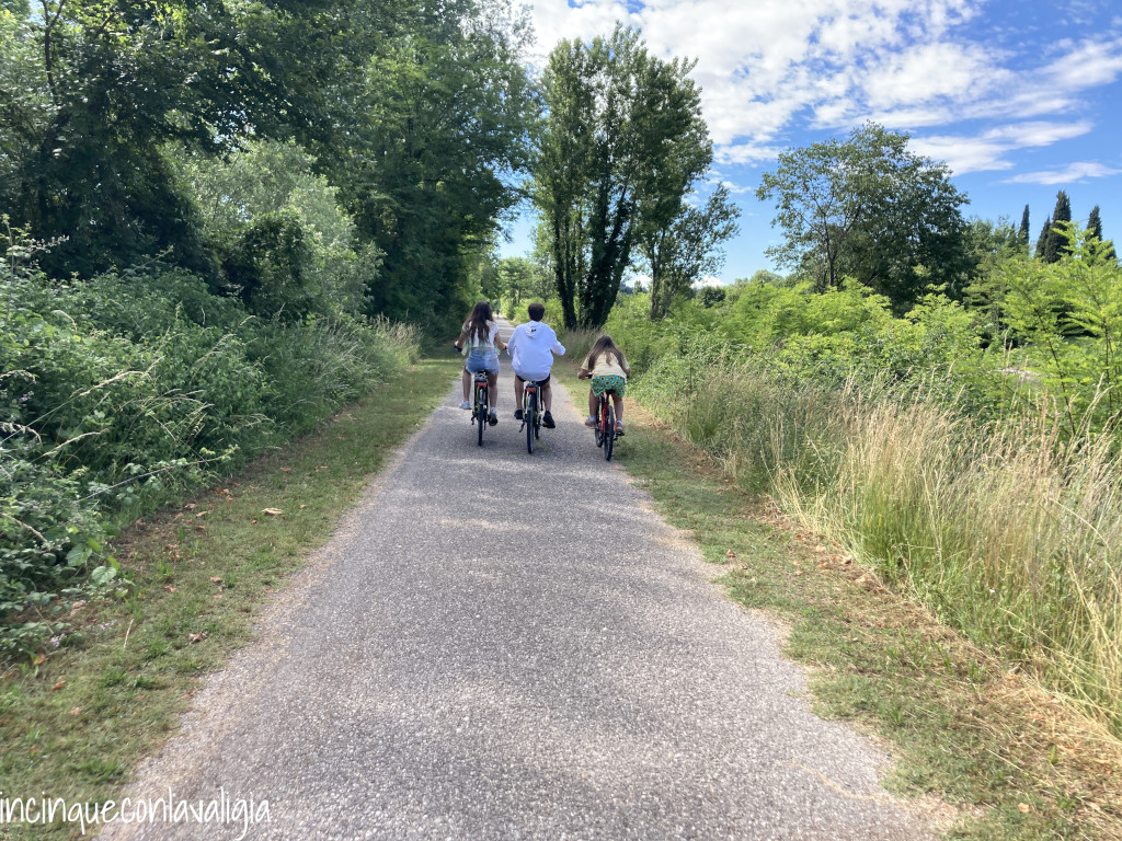 Ciclabile del Mincio con bambini Ciclabile del Mincio con bambini