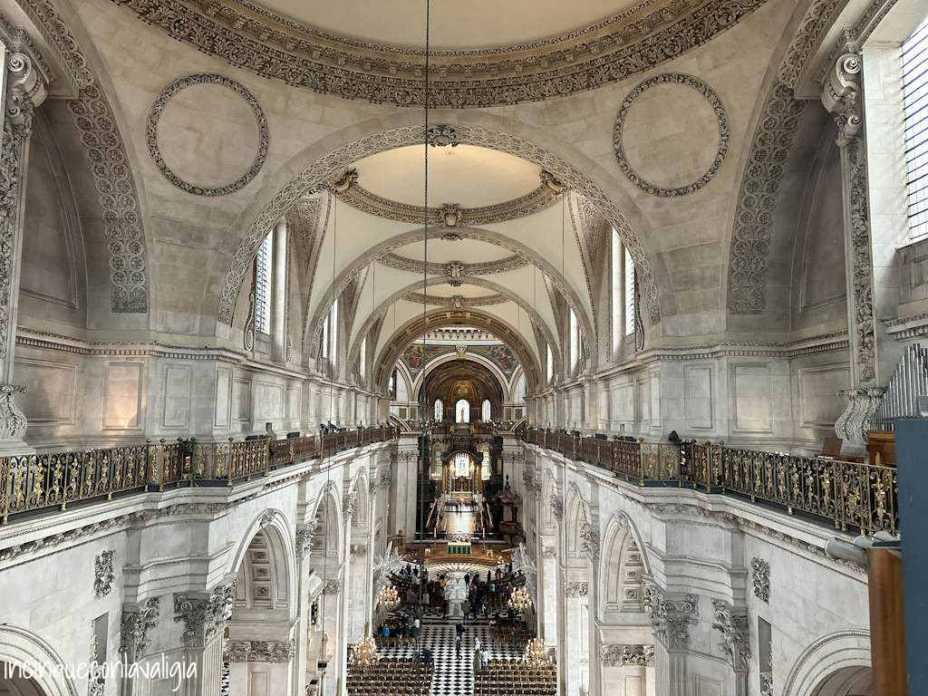 L'interno di St. Paul dall'alto